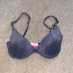 LEAVING SOON! VS PINK silver metallic bra